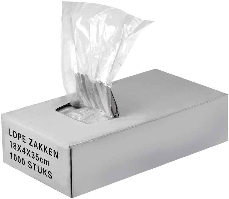 Poly-zakken 16x5x35cm 1000st Groot