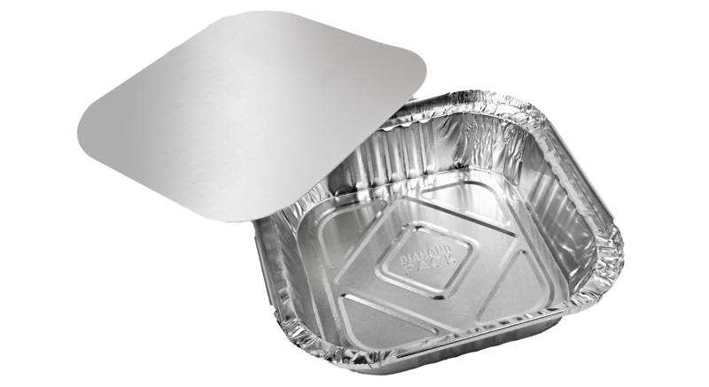 Aluminiun Bak+Deksel Vierkant 500cc 100st