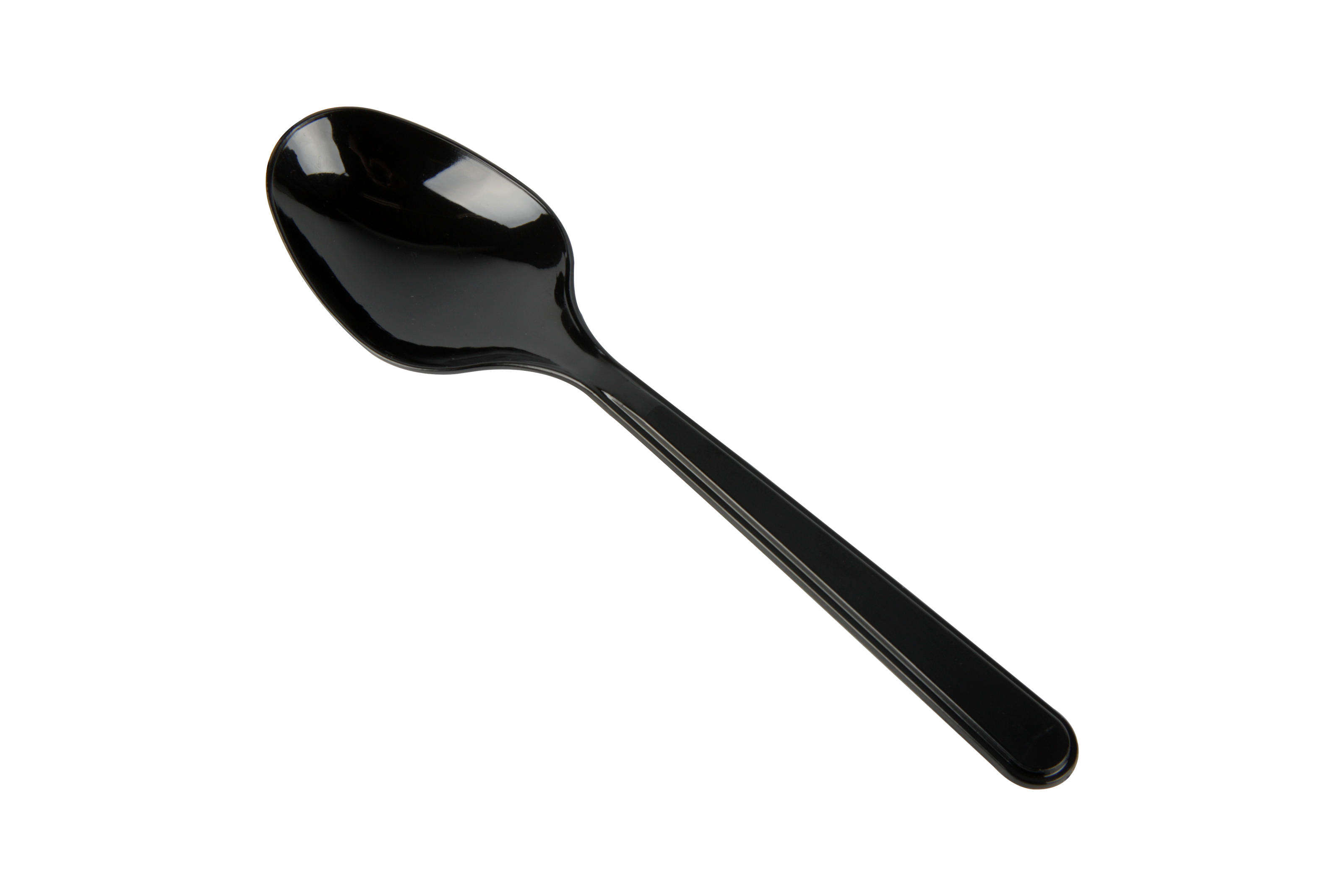 Plastic Lepel Zwart 100st