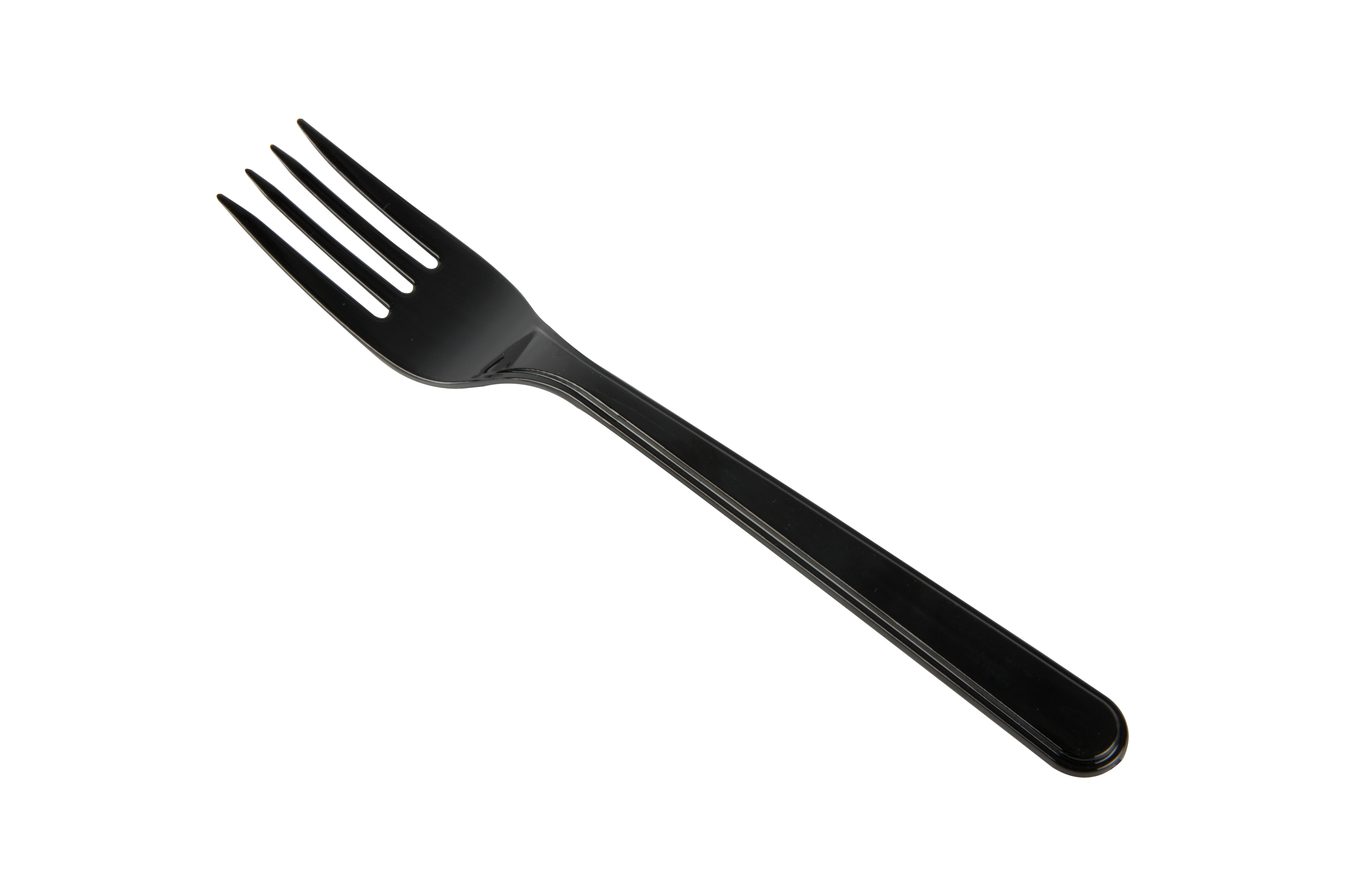 Plastic Vork Zwart 100st