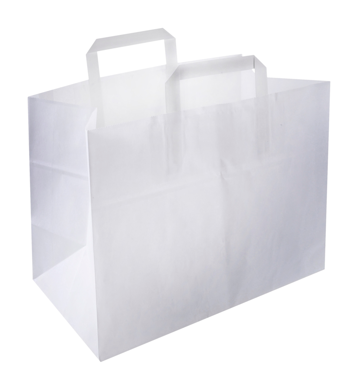 Papier Draagtas Wit M 250st